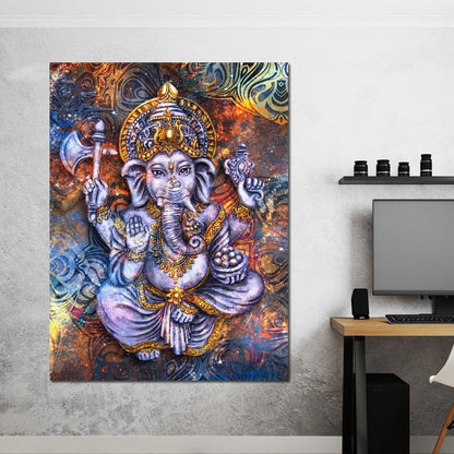 Spiritual Ganesha Canvas Wall Art