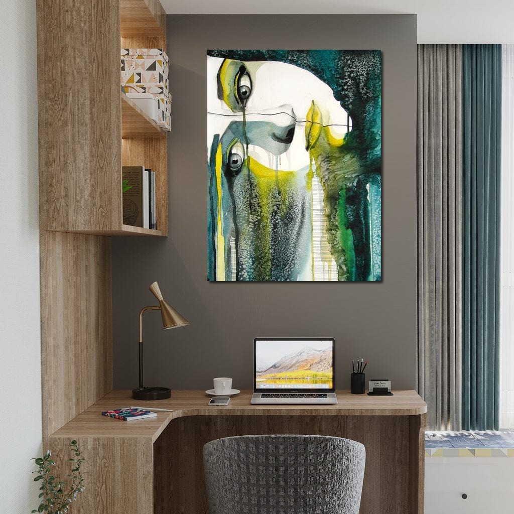 Fading Face Canvas Wall Art