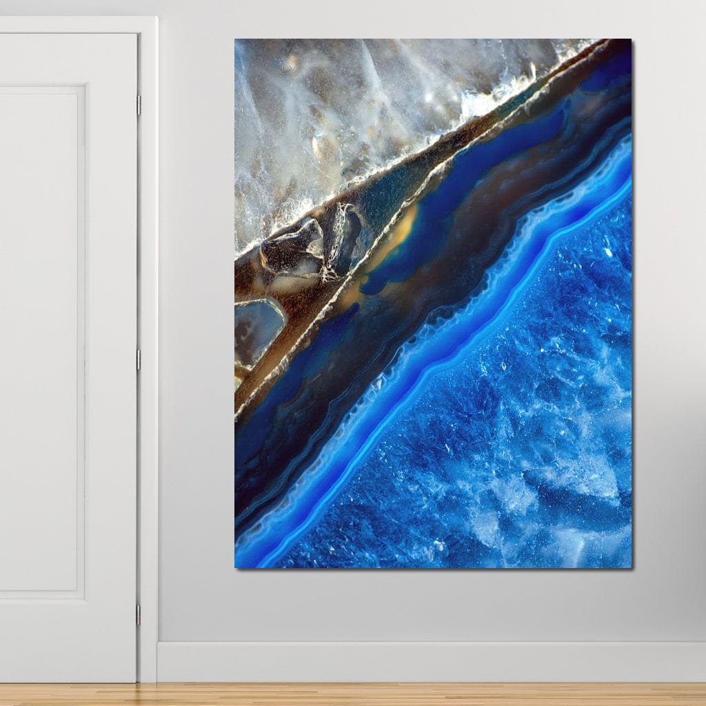 Blue Stone Canvas Wall Art