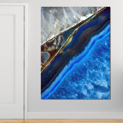 Blue Stone Canvas Wall Art