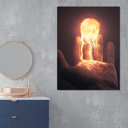 Holding the Sun Canvas Wall Art