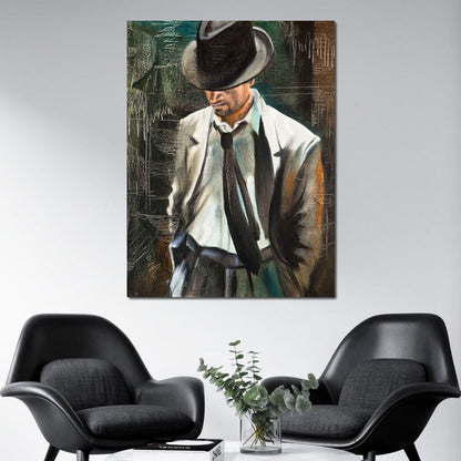 Stylish Man Canvas Wall Art