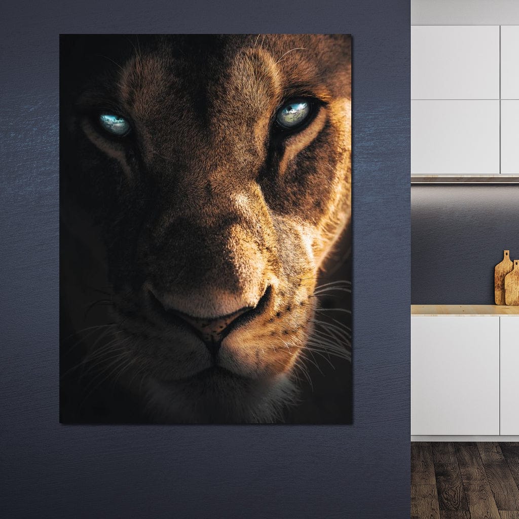 Lioness Eyes Canvas Wall Art
