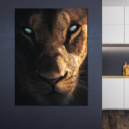 Lioness Eyes Canvas Wall Art
