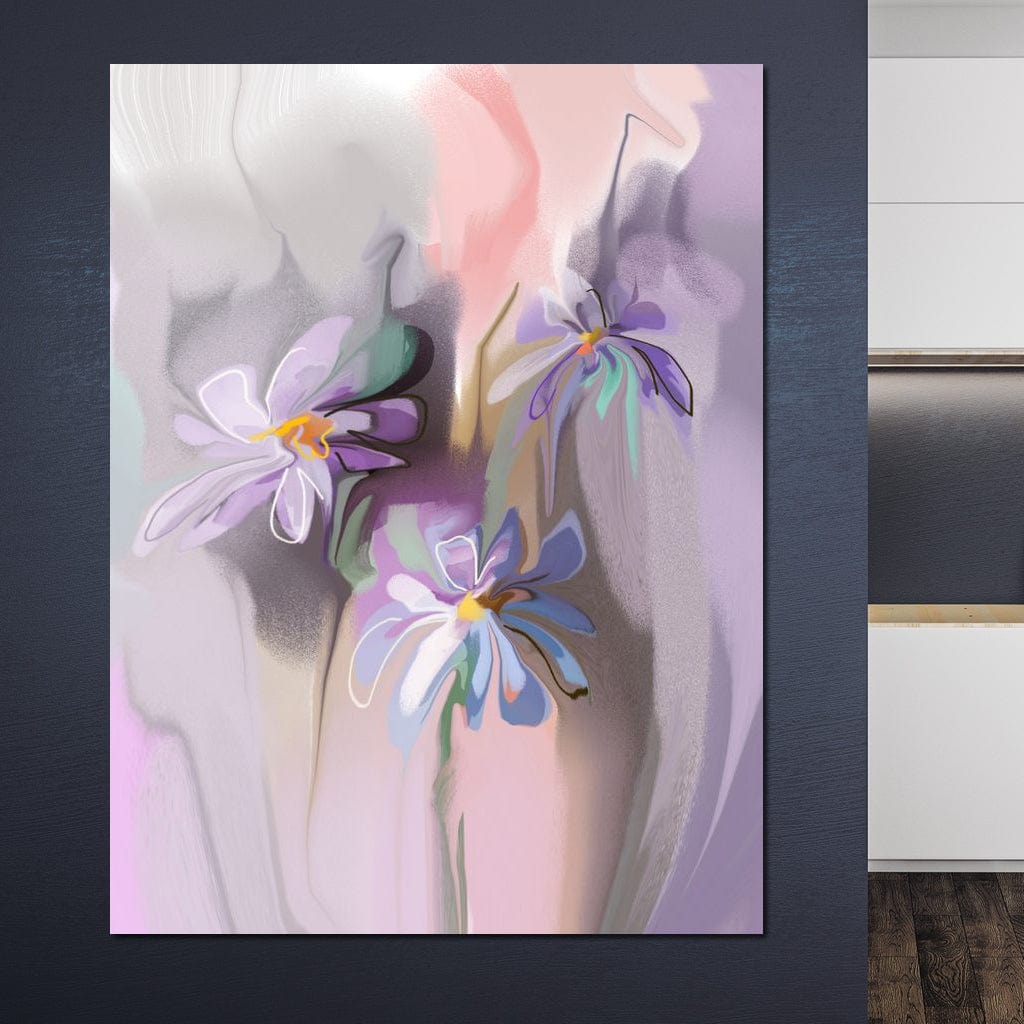 Purple Daisies Canvas Wall Art