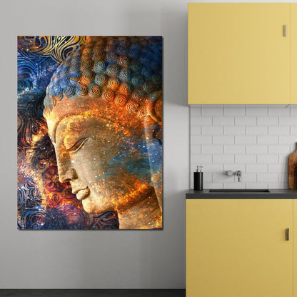 Buddha's Profile Canvas Wall Art