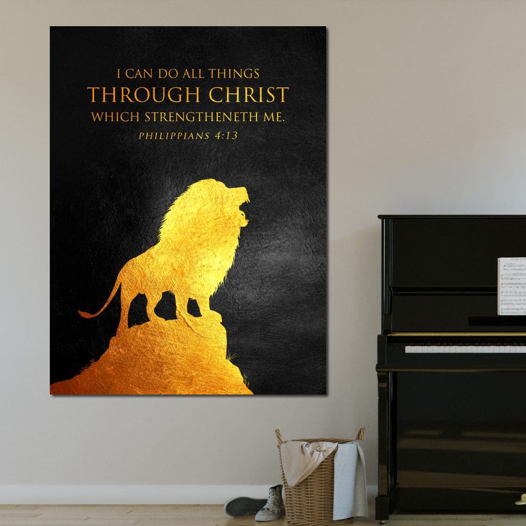Philippians 4:13 Canvas Wall Art