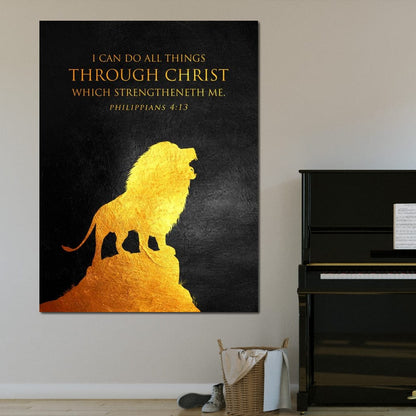 Philippians 4:13 Canvas Wall Art