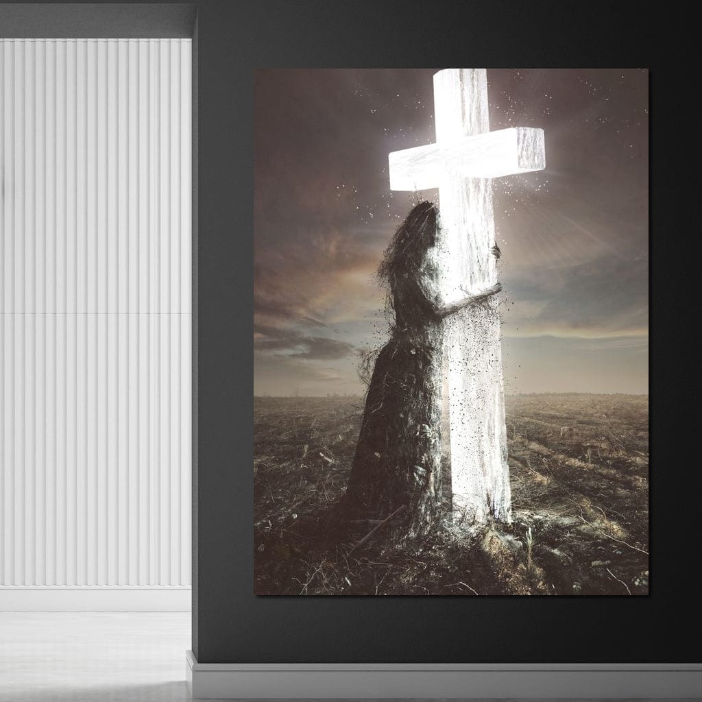 Holding Faith Canvas Wall Art