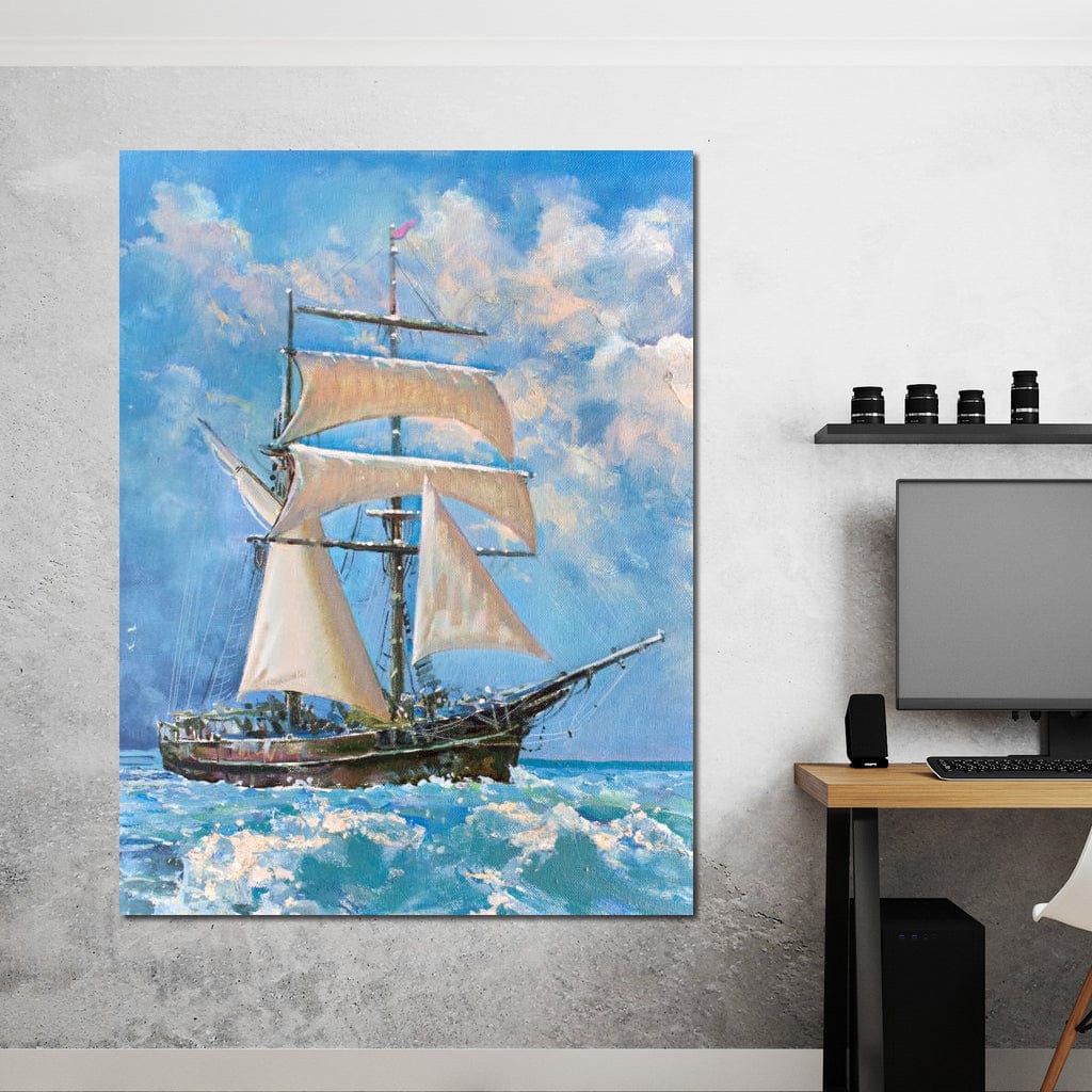 White Sails Canvas Wall Art