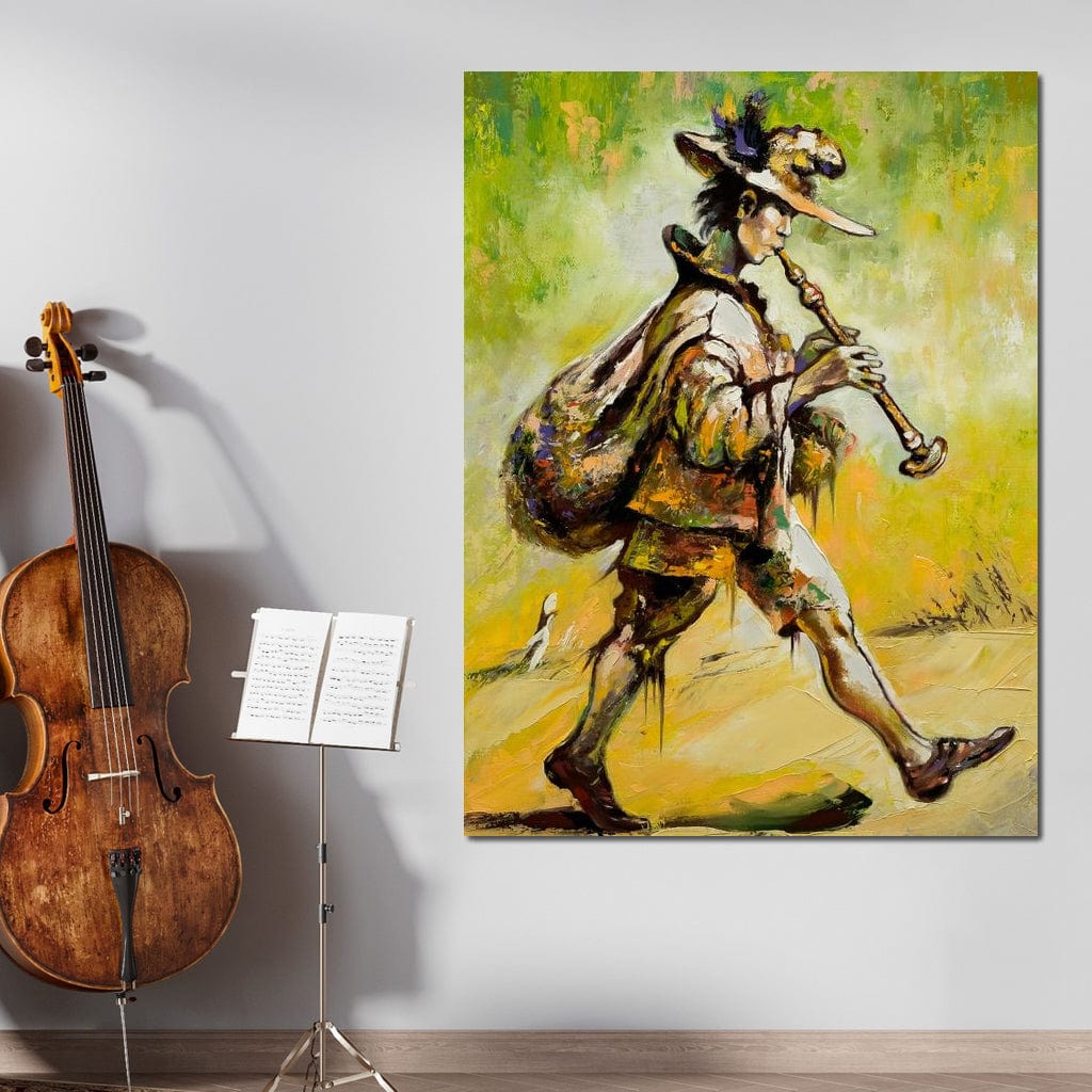 Wandering Troubadour Canvas Wall Art