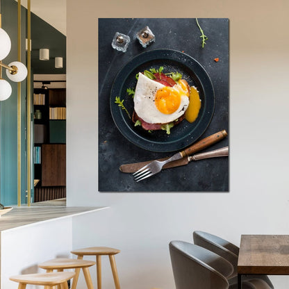 Breakfast Plate Canvas Wall Art