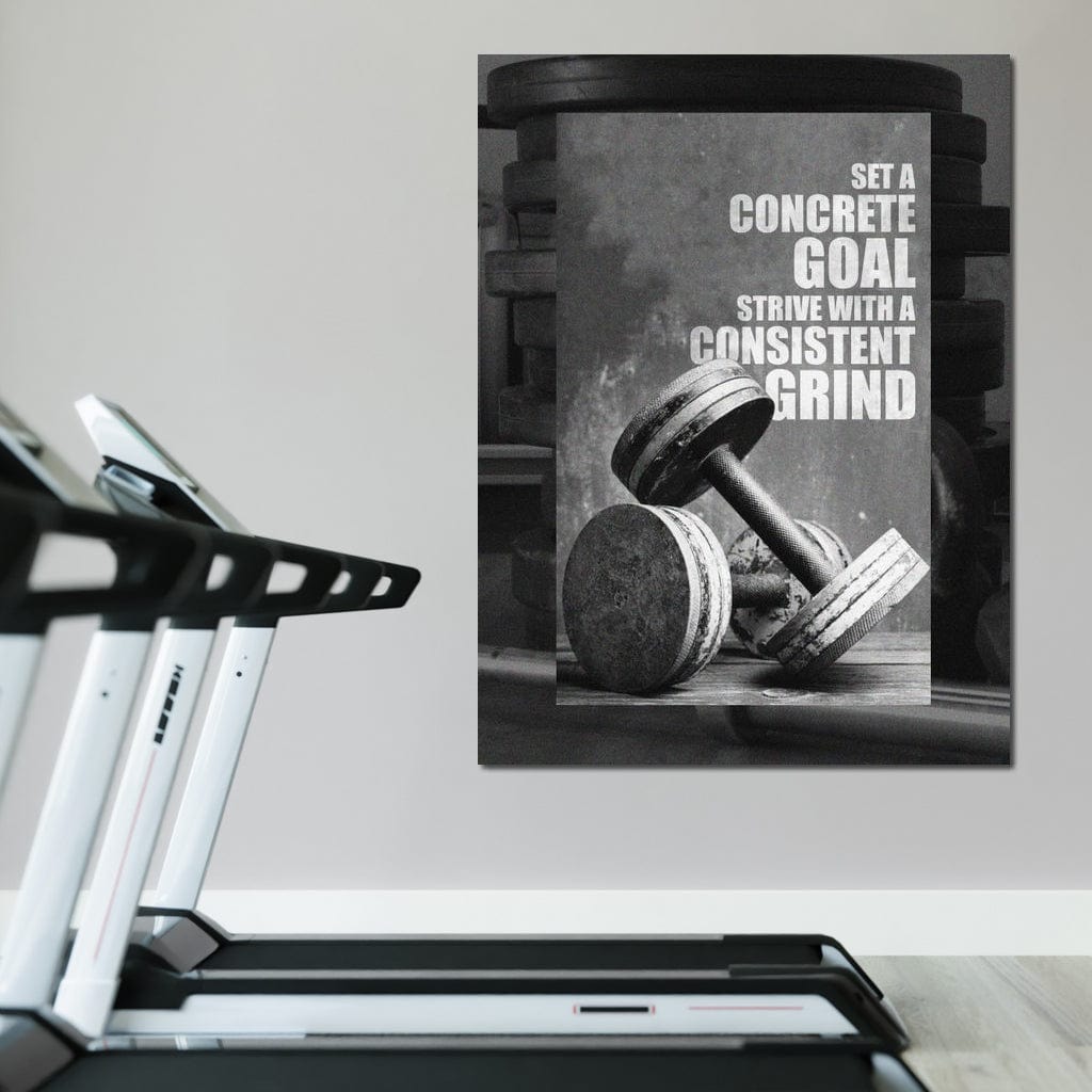 Concrete Goal Consistent Grind Canvas Wall Art