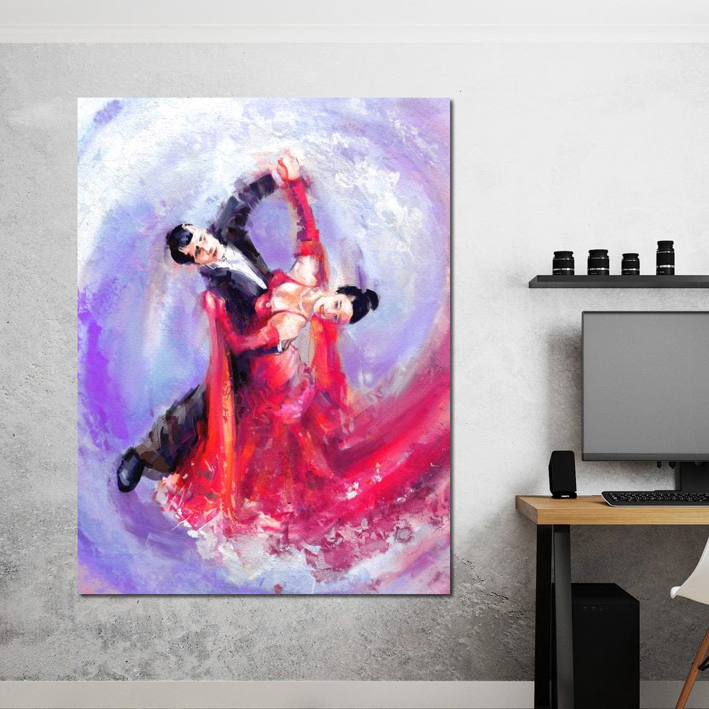 Ballroom Dancers Canvas Wall Art