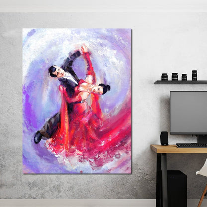Ballroom Dancers Canvas Wall Art
