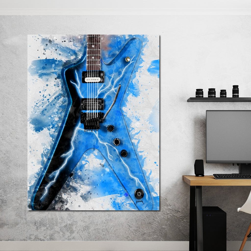 Dimebag Darrell's Guitar Canvas Wall Art