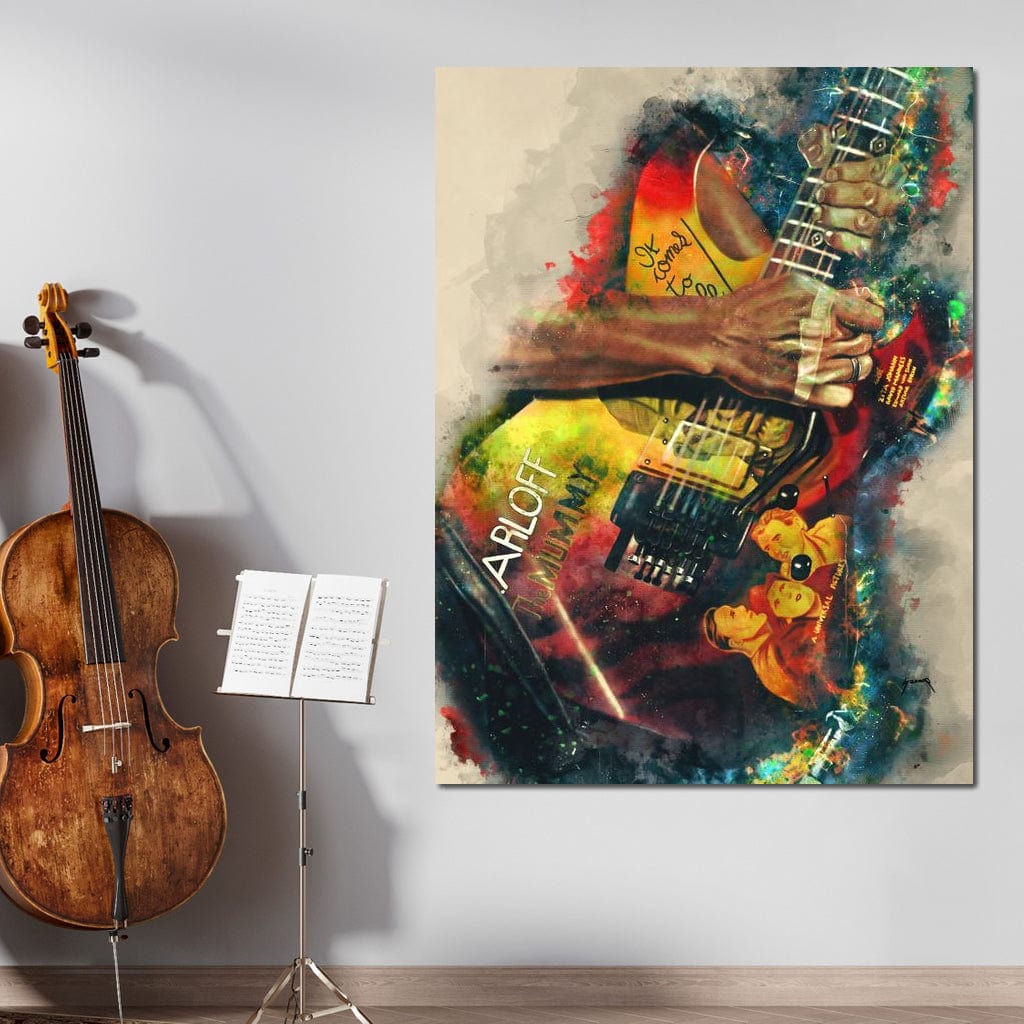 Kirk Hammett's Electric Guitar Canvas Wall Art