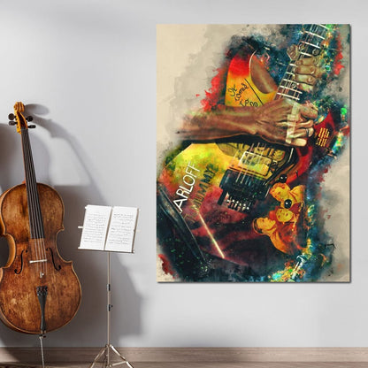 Kirk Hammett's Electric Guitar Canvas Wall Art