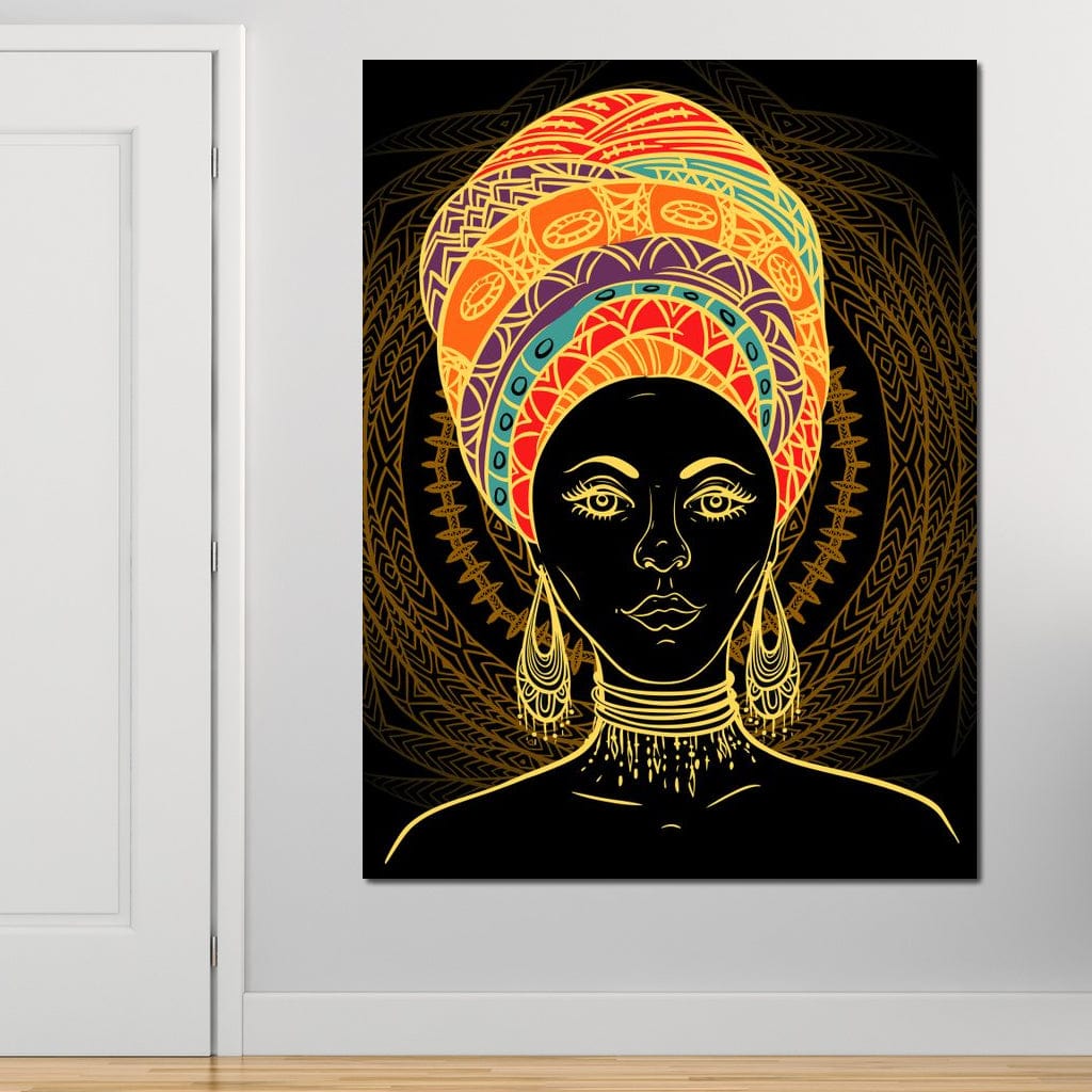 Colorful Turban Canvas Wall Art