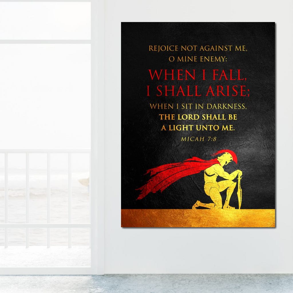 Micah 7:8 Canvas Wall Art