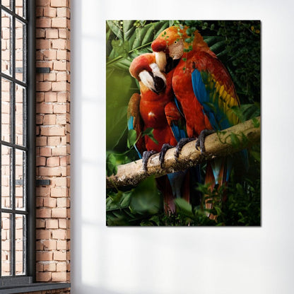 Beautiful Parrots Canvas Wall Art