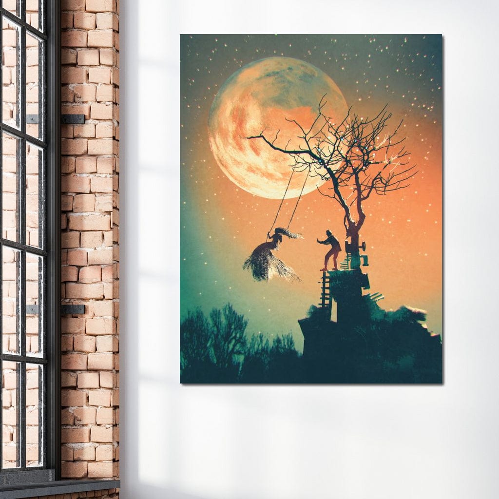 Tree Swing Canvas Wall Art