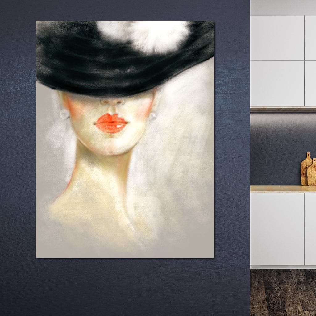 Chic Portrait Canvas Wall Art