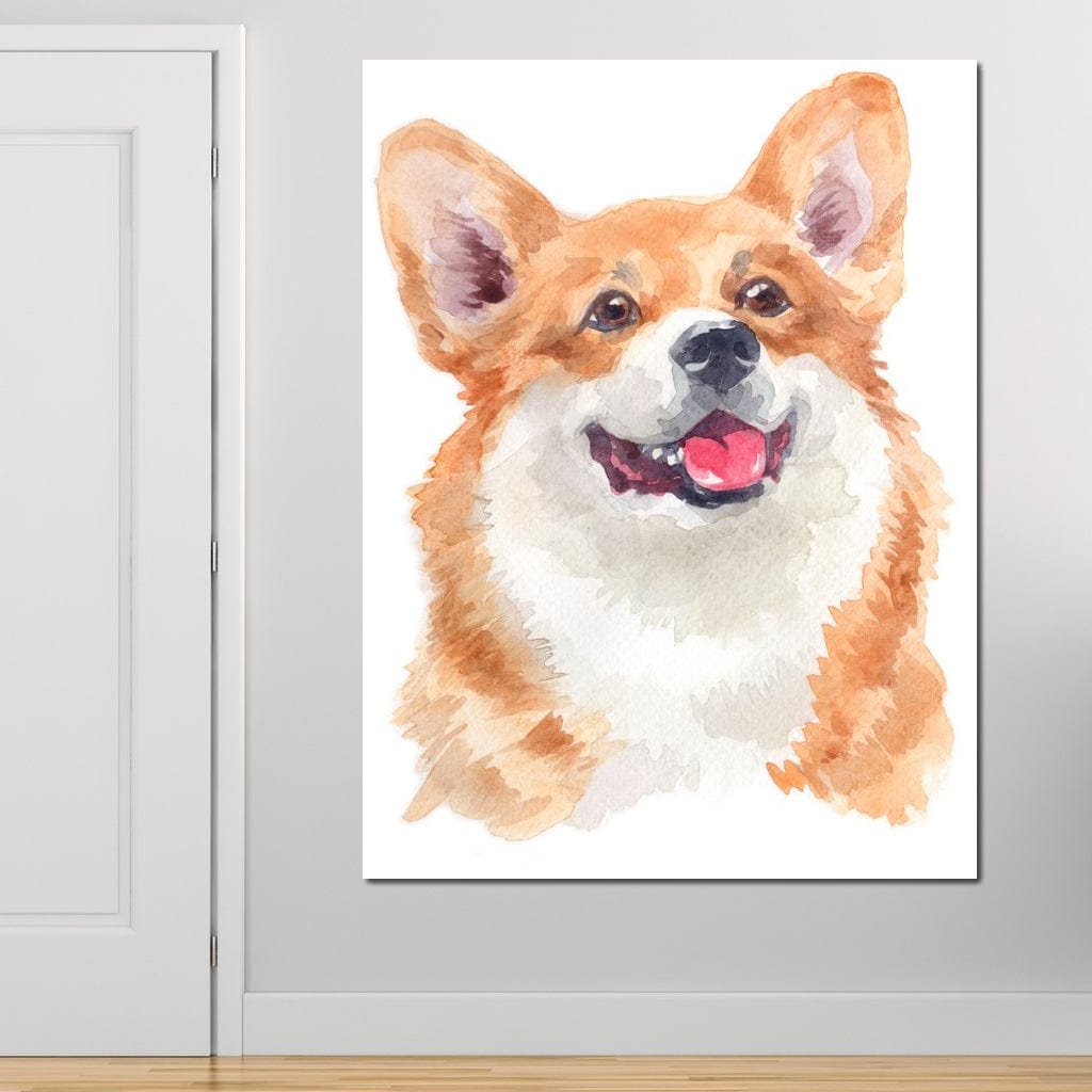 Welsh Corgi Canvas Wall Art
