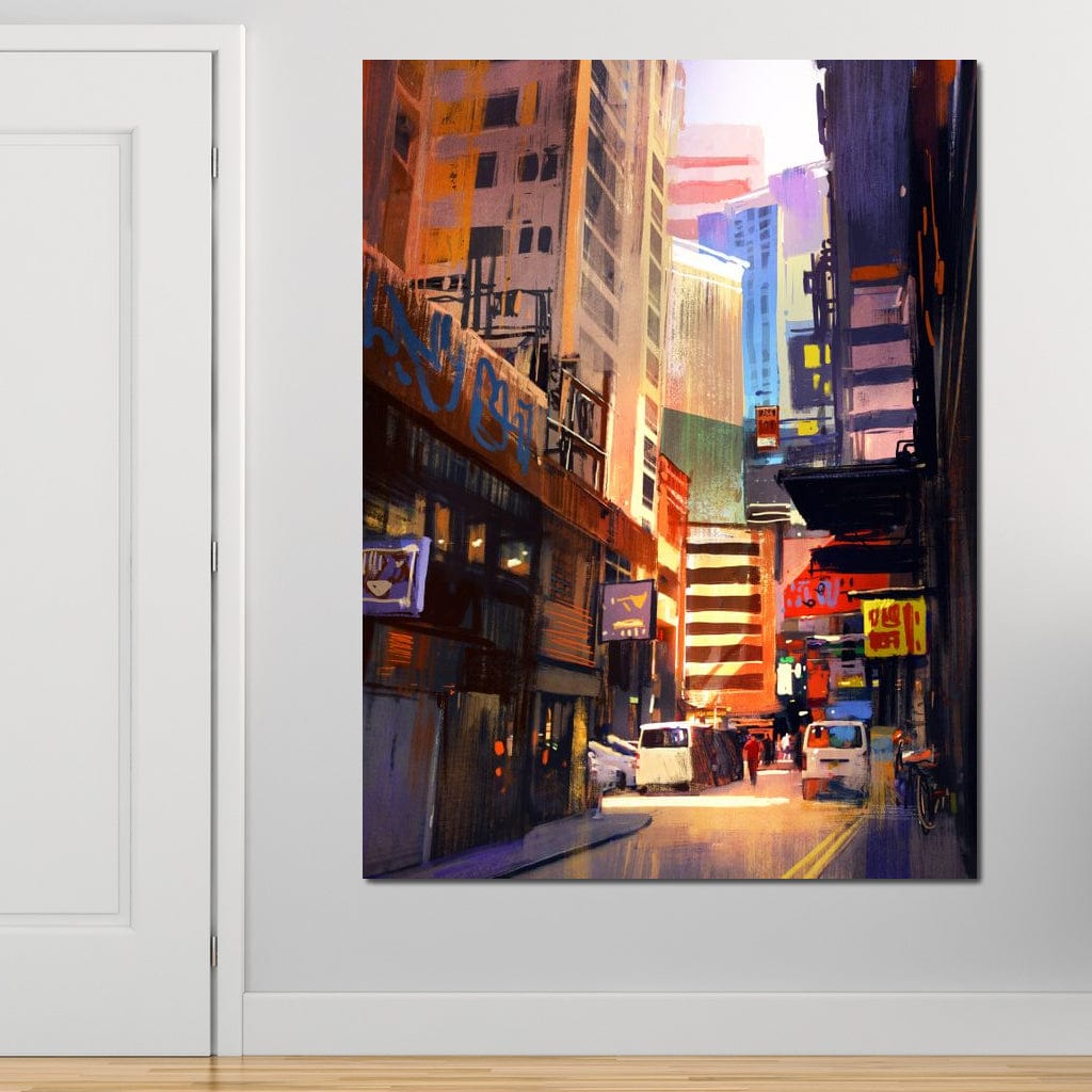 Hemererae Market Canvas Wall Art