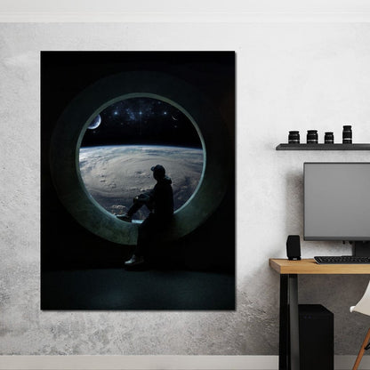 Planet View Canvas Wall Art