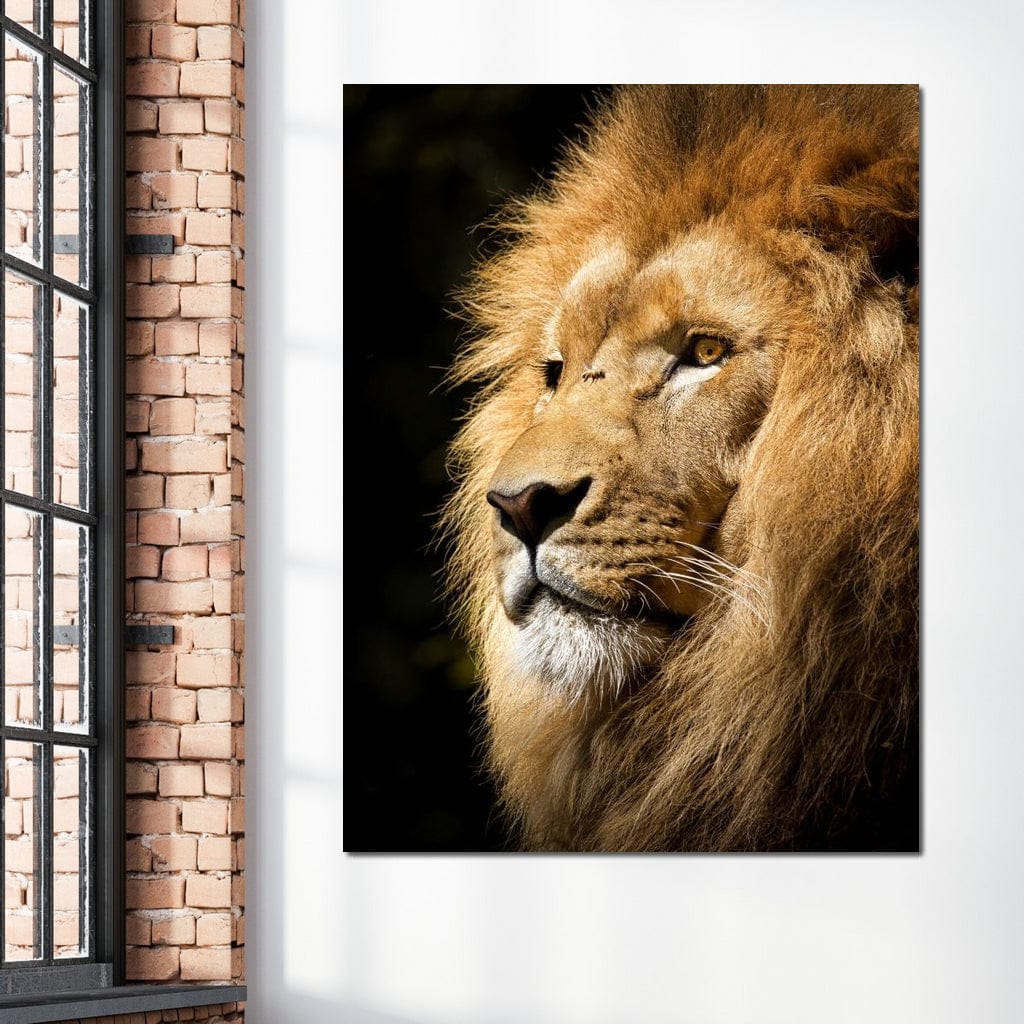 Lion View Canvas Wall Art