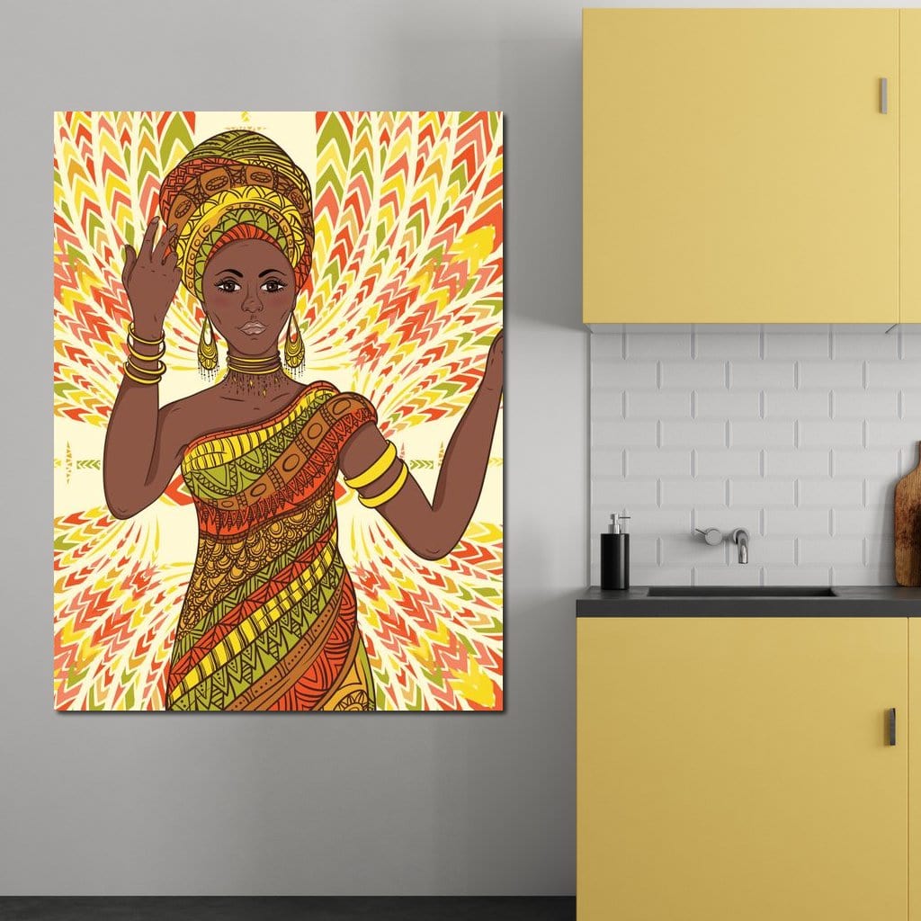 Beautiful Dancing Woman Canvas Wall Art