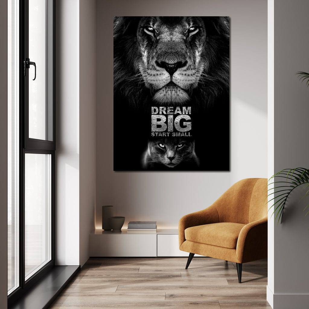 Dream Big Start Small Canvas Wall Art