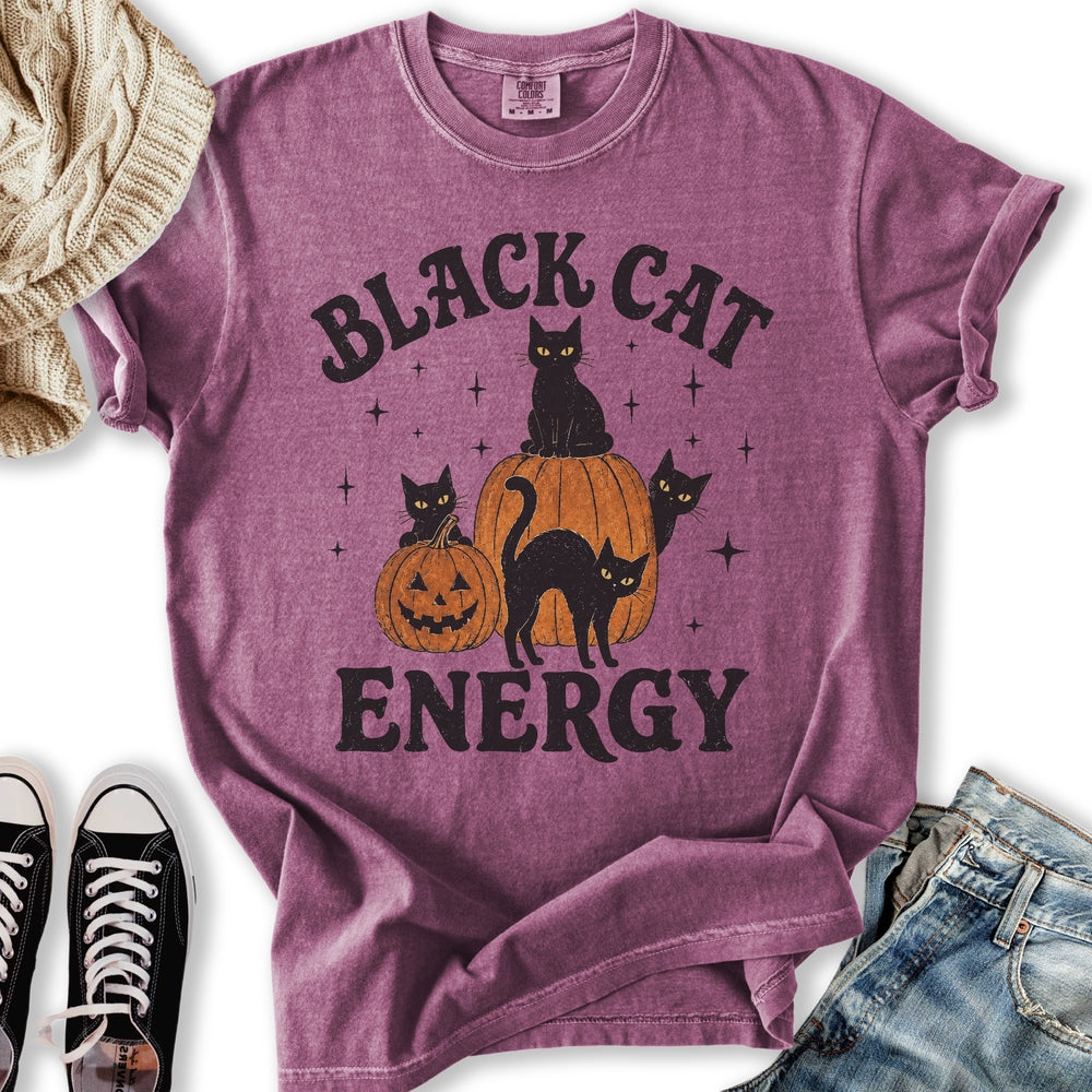Black Cat Energy Relaxed Tee