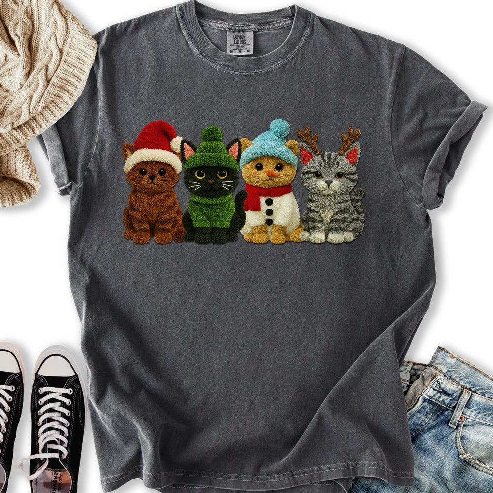 Holiday Yarn Cats Relaxed Tee