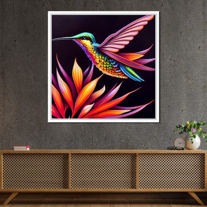 Hummingbird Canvas Wall Art