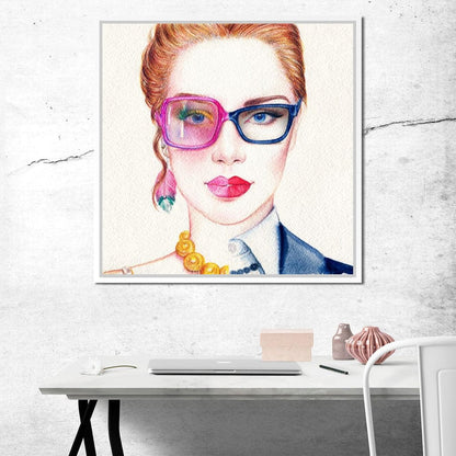 Artist & Business Woman Canvas Wall Art