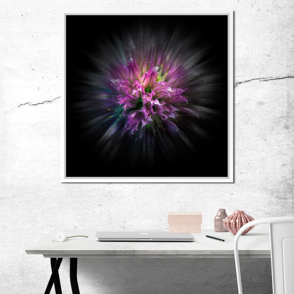 Flowers Color Flow Canvas Wall Art