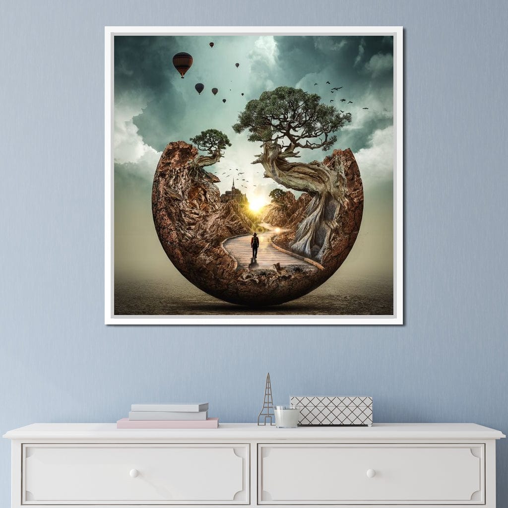 Sunrise Road Canvas Wall Art
