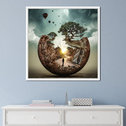 Sunrise Road Canvas Wall Art