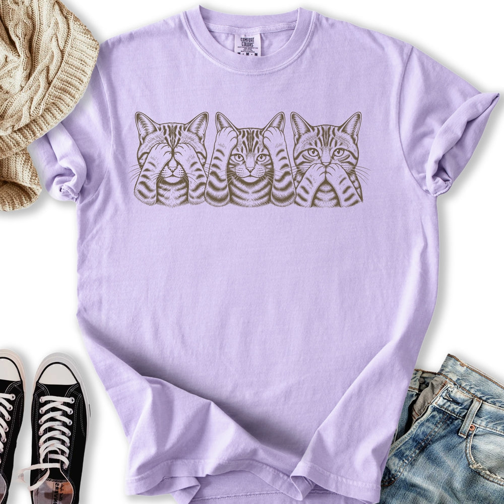 No Evil Cats Relaxed Tee