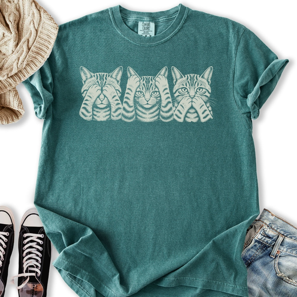 No Evil Cats Relaxed Tee