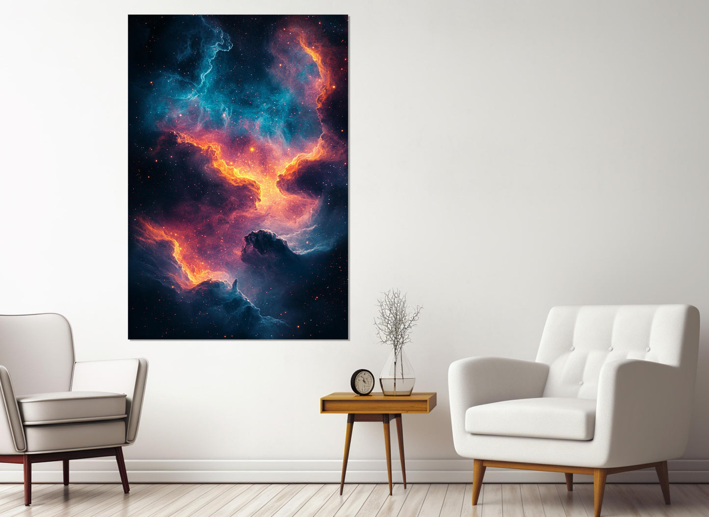 Abstract Universe Canvas Art – Galaxy Canvas Print | Framed & Ready to Hang
