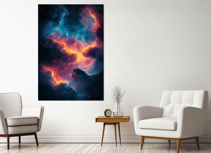 Abstract Universe Canvas Art – Galaxy Canvas Print | Framed & Ready to Hang