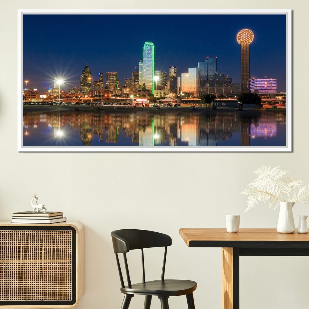 Dallas Skyline Canvas Wall Art
