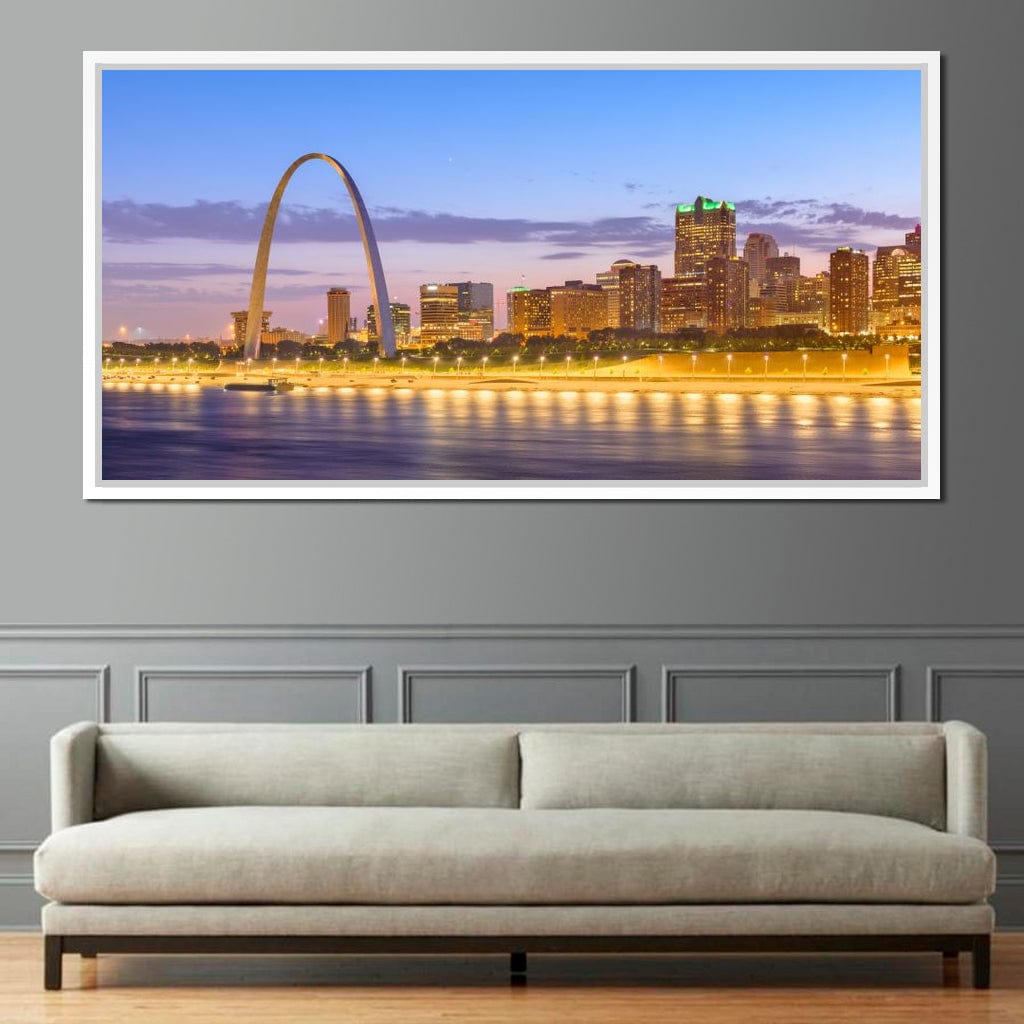 St Louis Skyline Canvas Wall Art