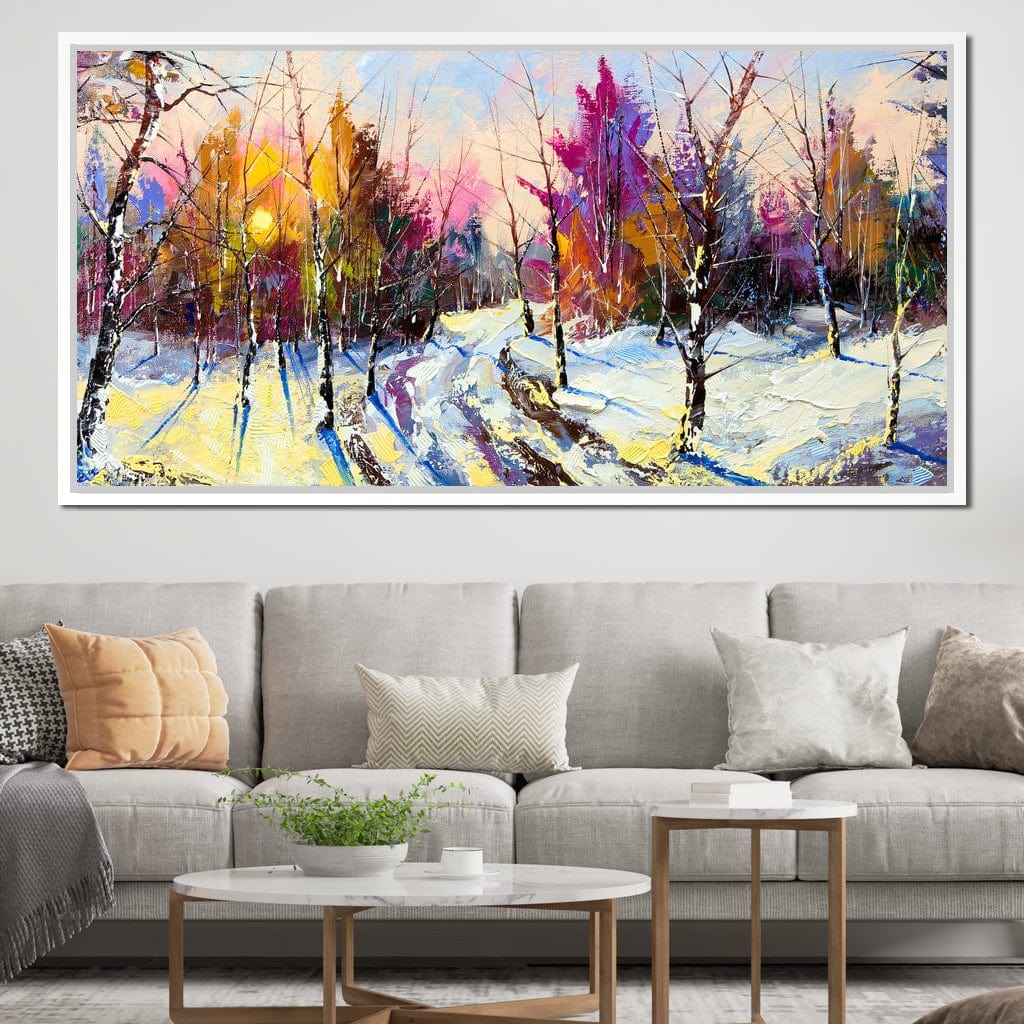 Winter Wood Canvas Wall Art