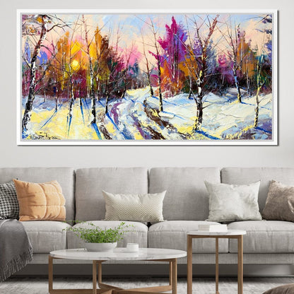 Winter Wood Canvas Wall Art