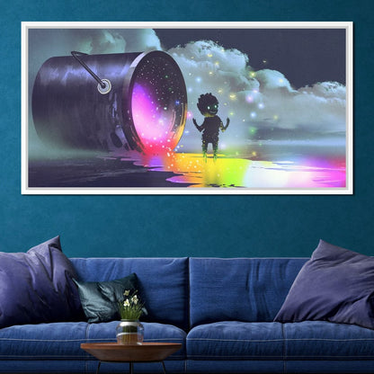 Puddle of Ink Canvas Wall Art