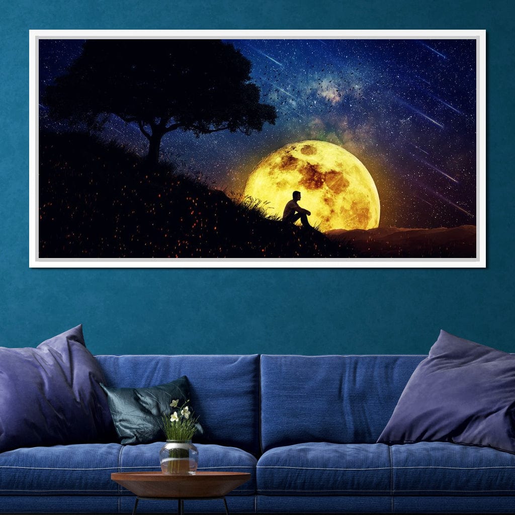Otherworldly Night Scene Canvas Wall Art